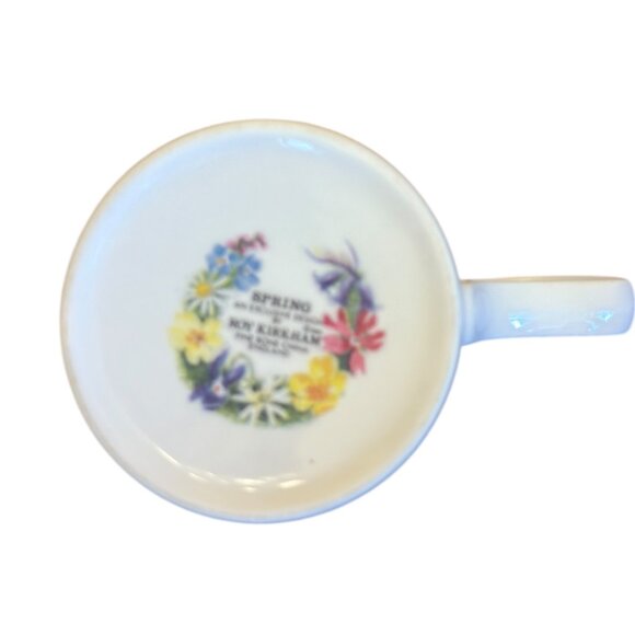 Spring Design Roy Kirkham 1991 Fine Bone China Mug W/ Floral & Butterfly Design - Picture 9 of 9